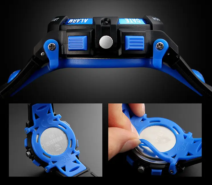 Детские спортивные наручные часы Skmei 1163 (Синие) Винница - изображение 7