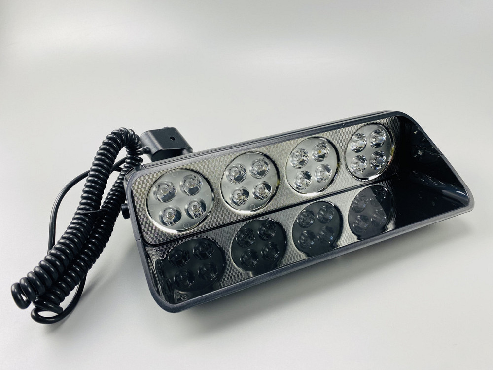Маячок проблисковий S16 (стробоскоп) 16 led мигалка автомобільна синя+червоний спалах (під скло) Мукачево - фото 8