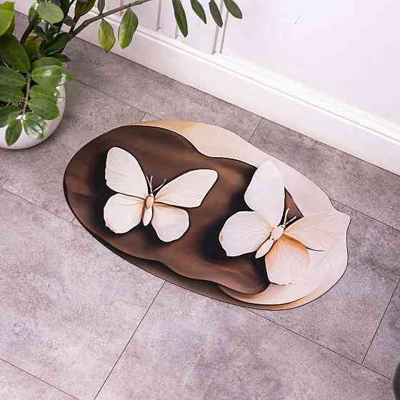 Коврик для ванной комнаты с 3D-эффектом Hover Bloom 38*58 см диатомитовый Коричневый HP-42-37 Киев