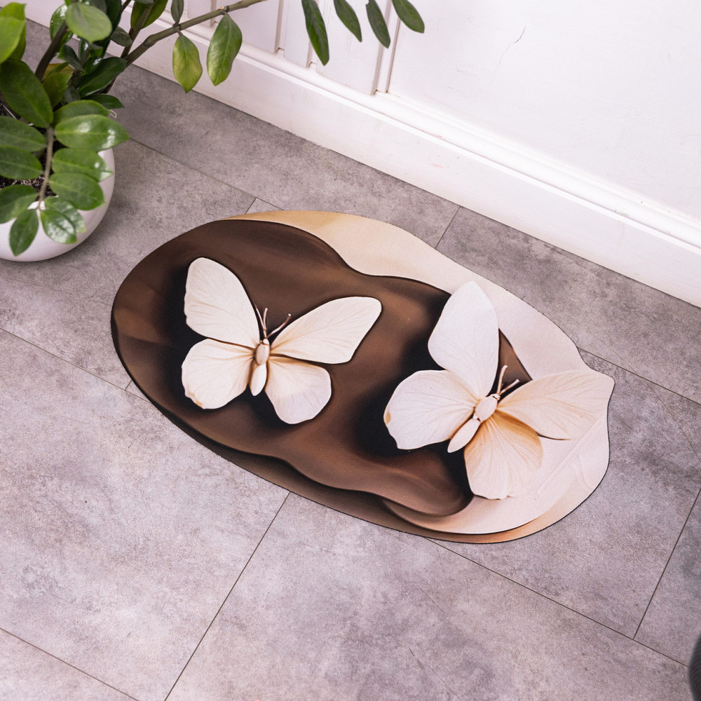 Коврик для ванной комнаты с 3D-эффектом Hover Bloom 38*58 см диатомитовый Коричневый HP-42-37 Киев - изображение 3