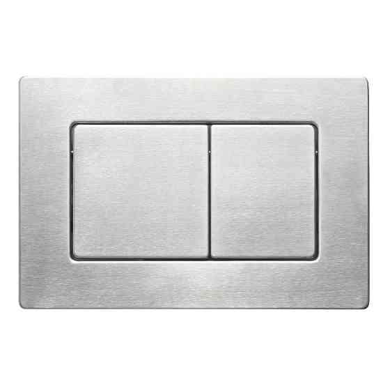 Панель змиву Koer KT-0612-02 240x160x10mm з нержавіючої сталі, кнопка квадратна SUS304 (KR6120)   ( 27759 ) Харків