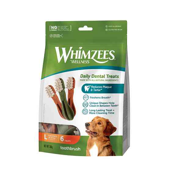 Ласощі Whimzees Toothbrush д/собак у формі зубної щітки L 6 шт Київ