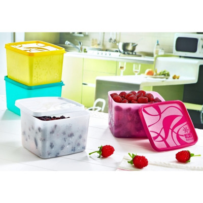 Пищевой контейнер Irak Plastik Alaska квадратний 1,2 л фіолетовий (5509) Винница - изображение 2