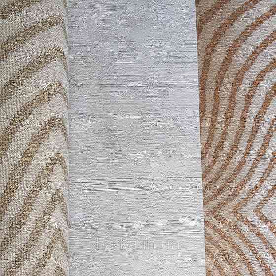 Шпалери метрові вінілові на флізелін 24 Carati Cristiana Masi під штукатурку структурні бежеві кремові Київ