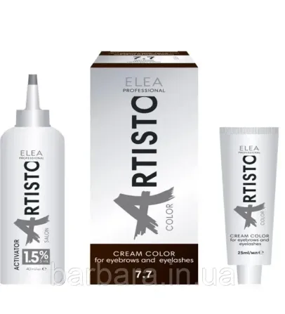 Крем-краска для бровей и ресниц ELEA ARISTO luxor Eyebrow, Набор (25г+40 мл) Киев - изображение 2