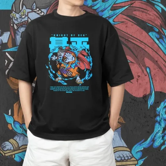 Футболка мужская с принтом Ван Пис Jinbei Размер 48 Anime0242 Днепр