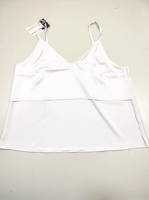 Базова майка жіноча атлас Білий XL Харків - фото 4