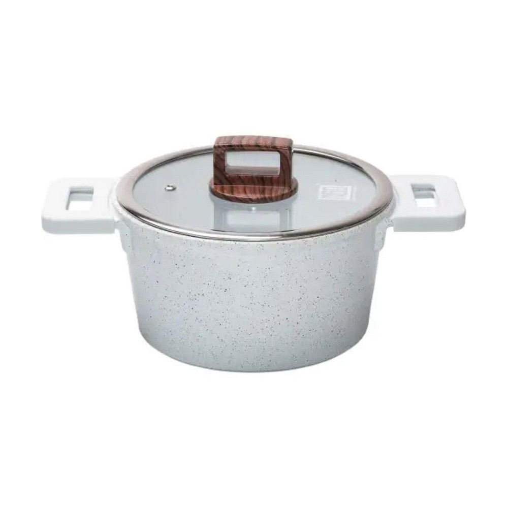 Кастрюля MGC алюминиевая с антипригарным покрытием 3 л белая HP-4-440 Киев - изображение 1