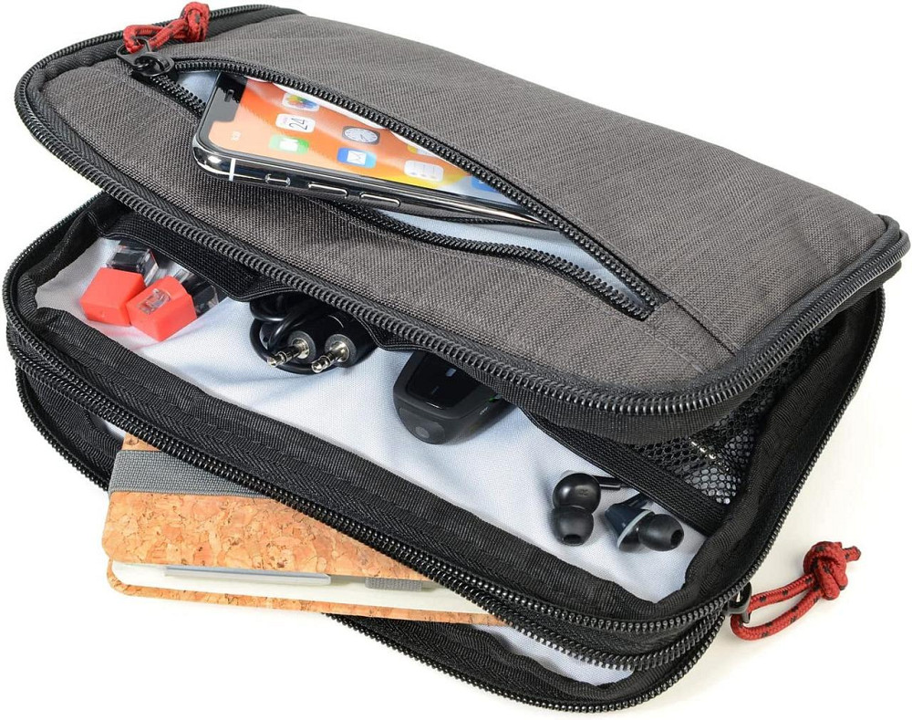 Органайзер для аксессуаров Troika Zipper Черный Винница - изображение 3