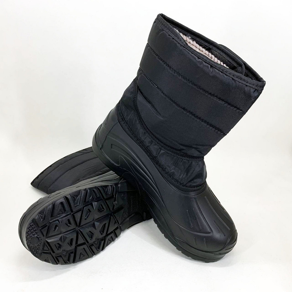 Удобные рабочие сапоги 45р, Утепленные сапоги осень зима, Черные ботинки для работы IN-60 Львов - изображение 5