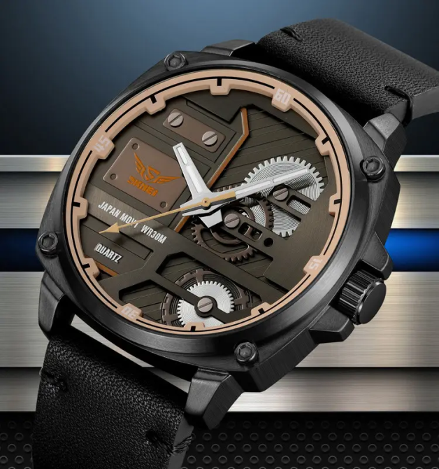 Часы мужские классические Skmei 2289 Черный Винница - изображение 4