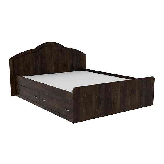 Ліжко Діана двоспальне з 2-ма ящиками, Дуб Конкордія, 2048х1810х1030 Львів