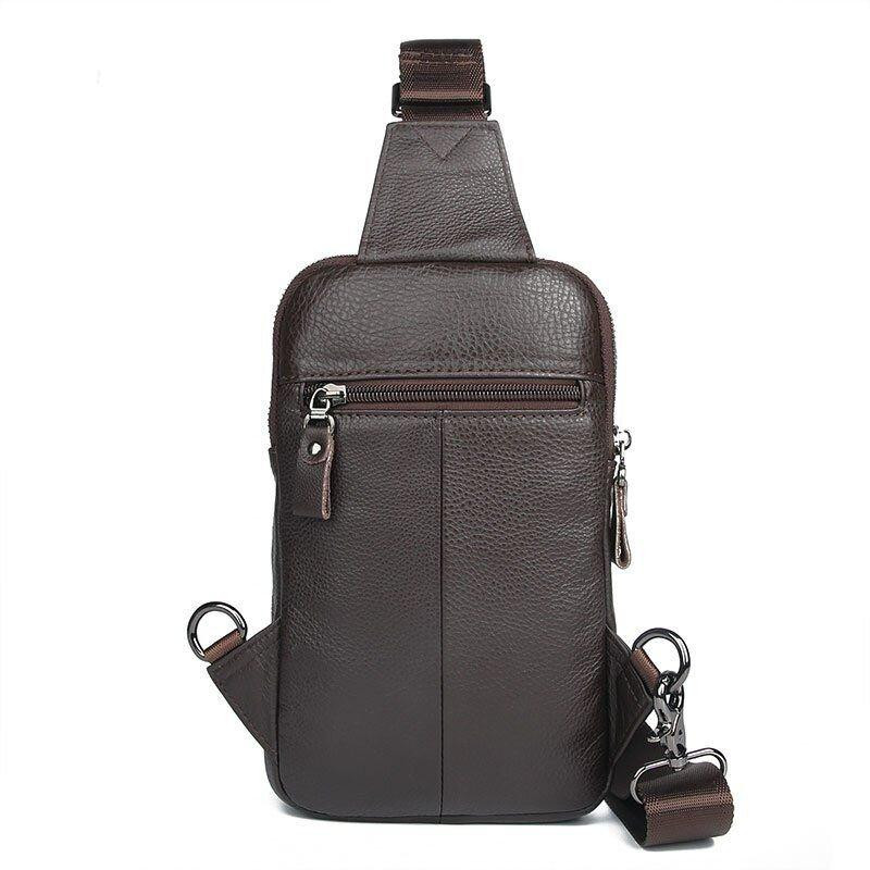 Сумка чоловіча шкіряна через плече Vintage 14983 Коричнева Київ - фото 4