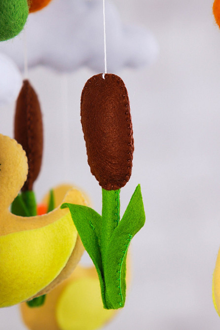 Дитячий мобіль на ліжечко для немовлят WooolyWool «Каченята» Київ - фото 4