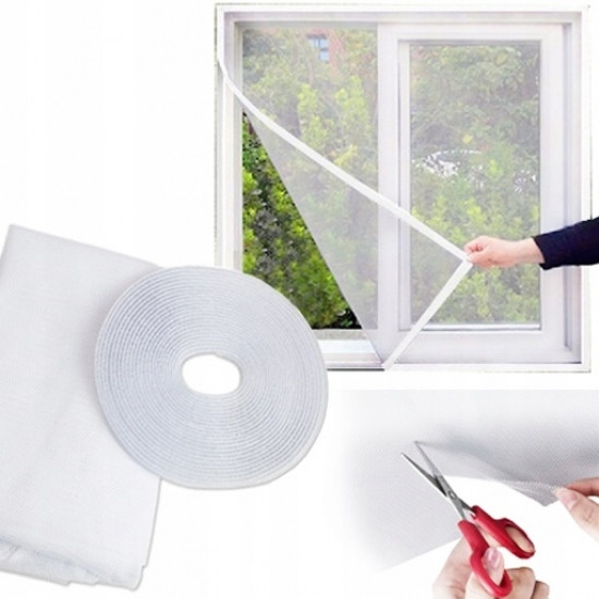 Антимоскітна сітка на вікно 150х200см на самоклеючій стрічці Вінниця - фото 3