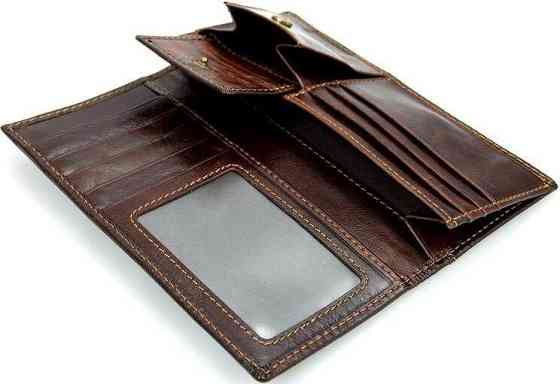 Кошелек Vintage 14536 из натуральной кожи Коричневый Киев