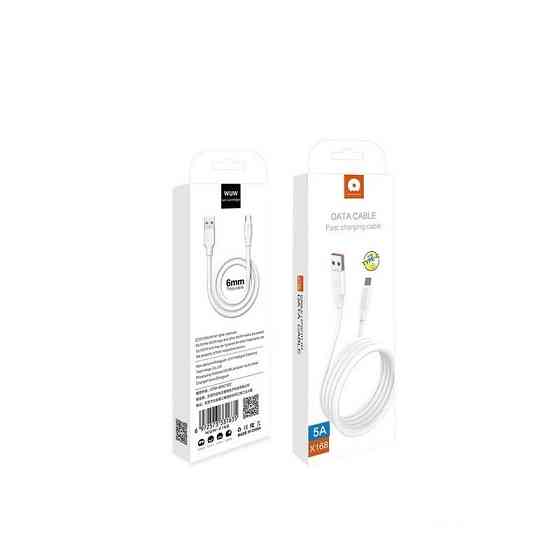 Кабель WUW-X168 USB Type-C 5А white Одеса