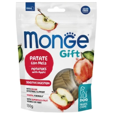 Ласощі для собак Monge Gift Dog Fruit Chips Sensitive digestion картопля з яблуком (веган) 150 г (8009470085786) Вінниця - фото 1