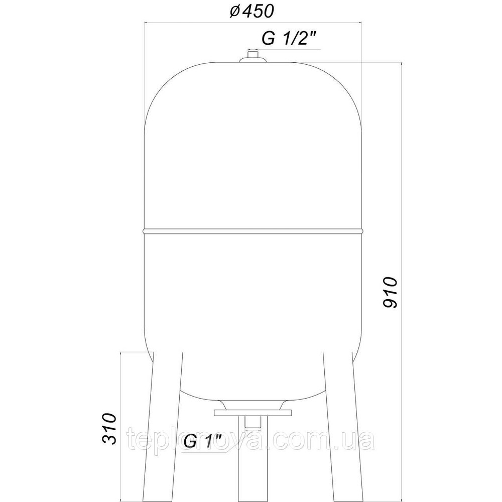Гідроакумулятор 100 л ZILMET ultra-pro 10bar ВЕРТИКАЛЬНИЙ (1100010004) Чернівці - фото 6