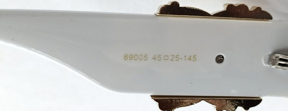 Брендовые очки женские черно белые большие с золотым логотипом модные. Киев - изображение 2