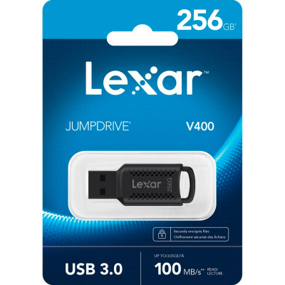 USB флеш накопитель Lexar 256GB JumpDrive V400 Black USB 3.0 (LJDV400256G-BNBNG) Винница - изображение 3