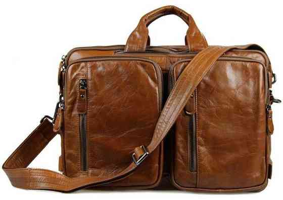 Сумка мужская трансформер Рыжий (Vintage) Киев