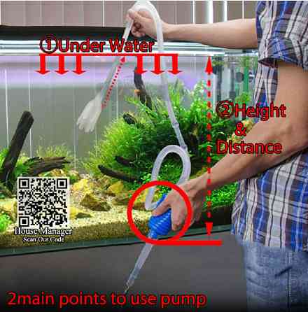 Сифон для чищення акваріума довжина - 135см, пластик Київ