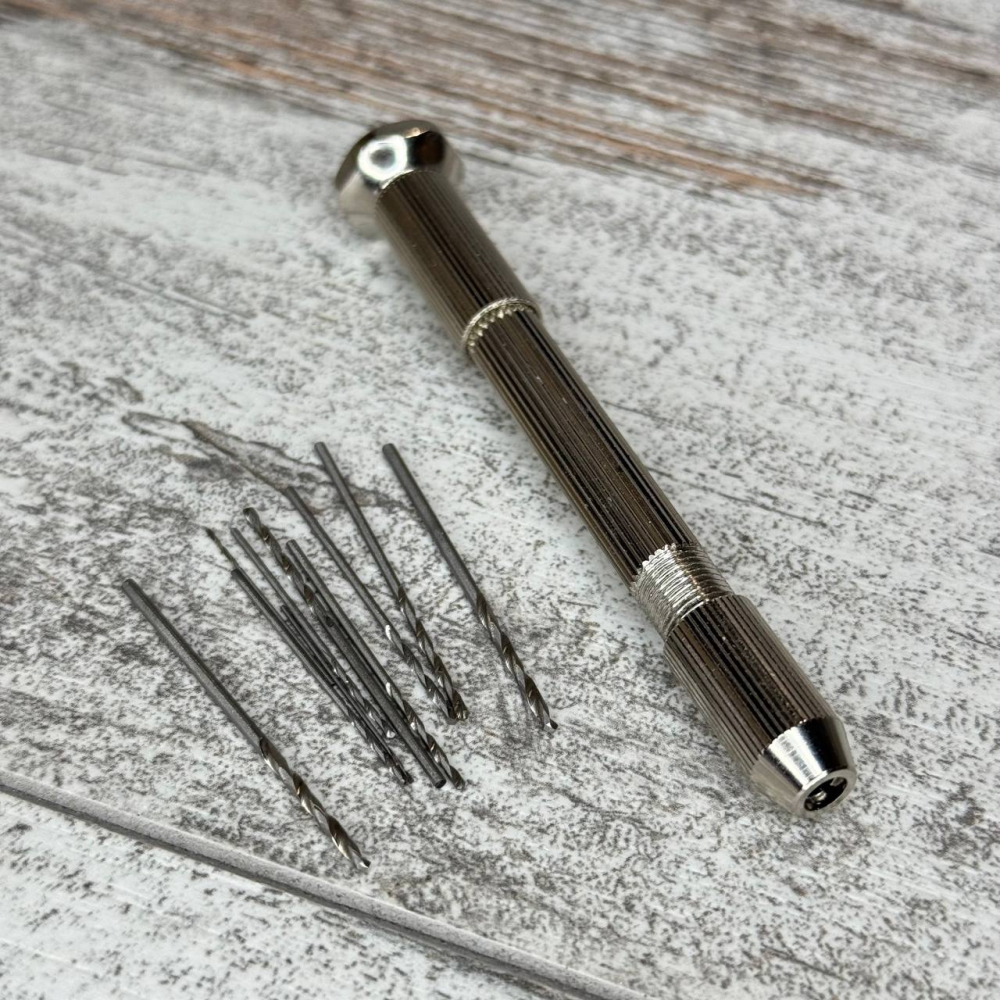 Ручная механическая мини дрель с 10 сверлами и цангами Киев - изображение 5