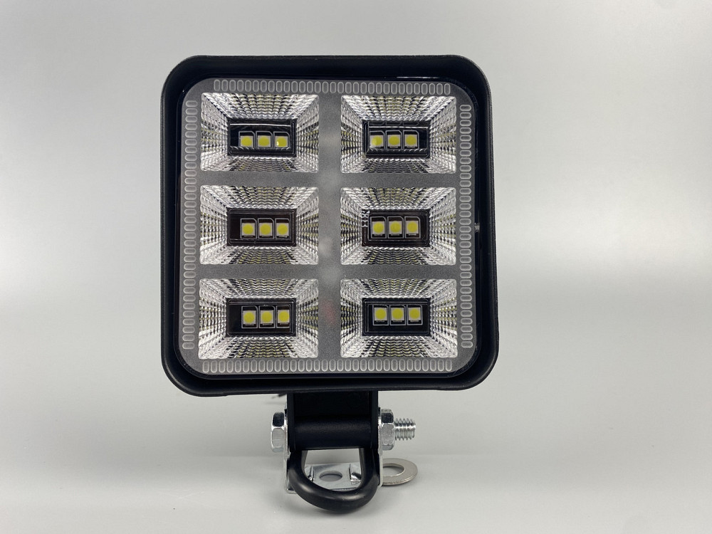 Фара LED квадратна 48W 6000K (18 діодів) (8.5 см х 8.5 см х 1.5 см) Mini Мукачево - фото 5