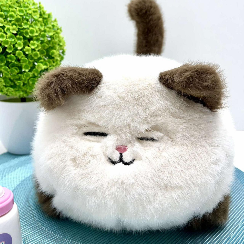 Кошеня інтерактивне Cute Cat виляє хвостиком звукові ефекти Білий з коричневим (933-103 E) Чернігів - фото 5