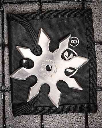 Металева зірочка Сюрикен Silver NINJA silver ПП7695 Одеса