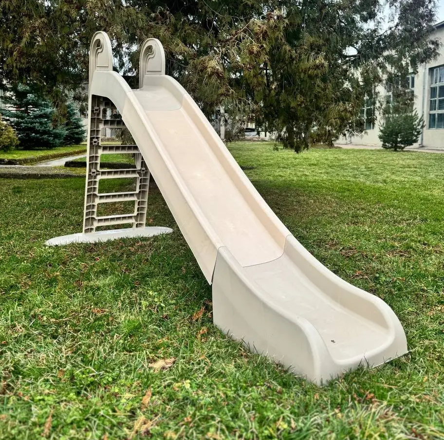 Детская пластиковая горка Doloni 243 см (Бежевый) Винница - изображение 1