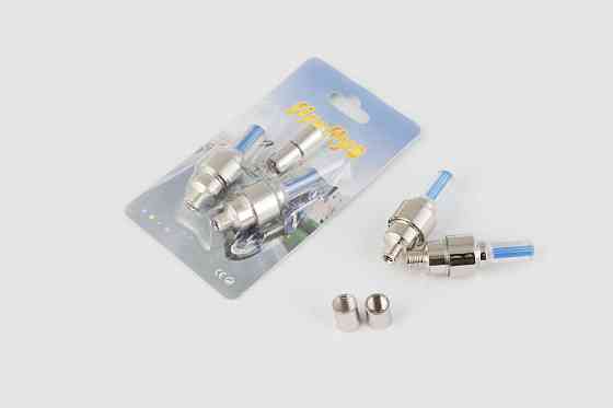 Ковпачок на ніпель колеса, що світиться (синій) (у комплекті 2 шт) GJCT Київ