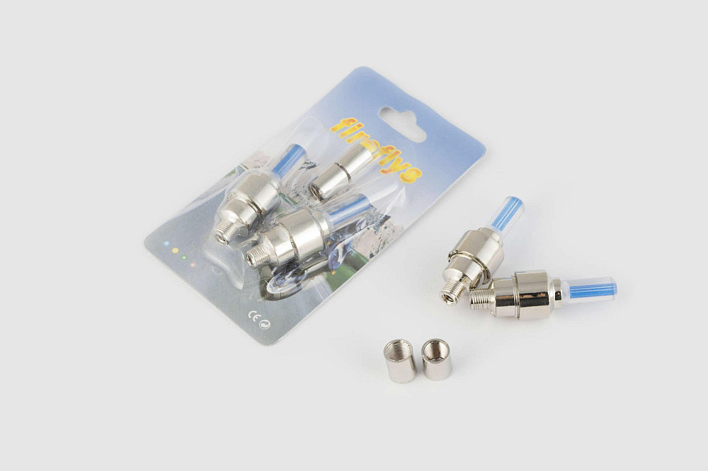 Ковпачок на ніпель колеса, що світиться (синій) (у комплекті 2 шт) GJCT Киев - изображение 1