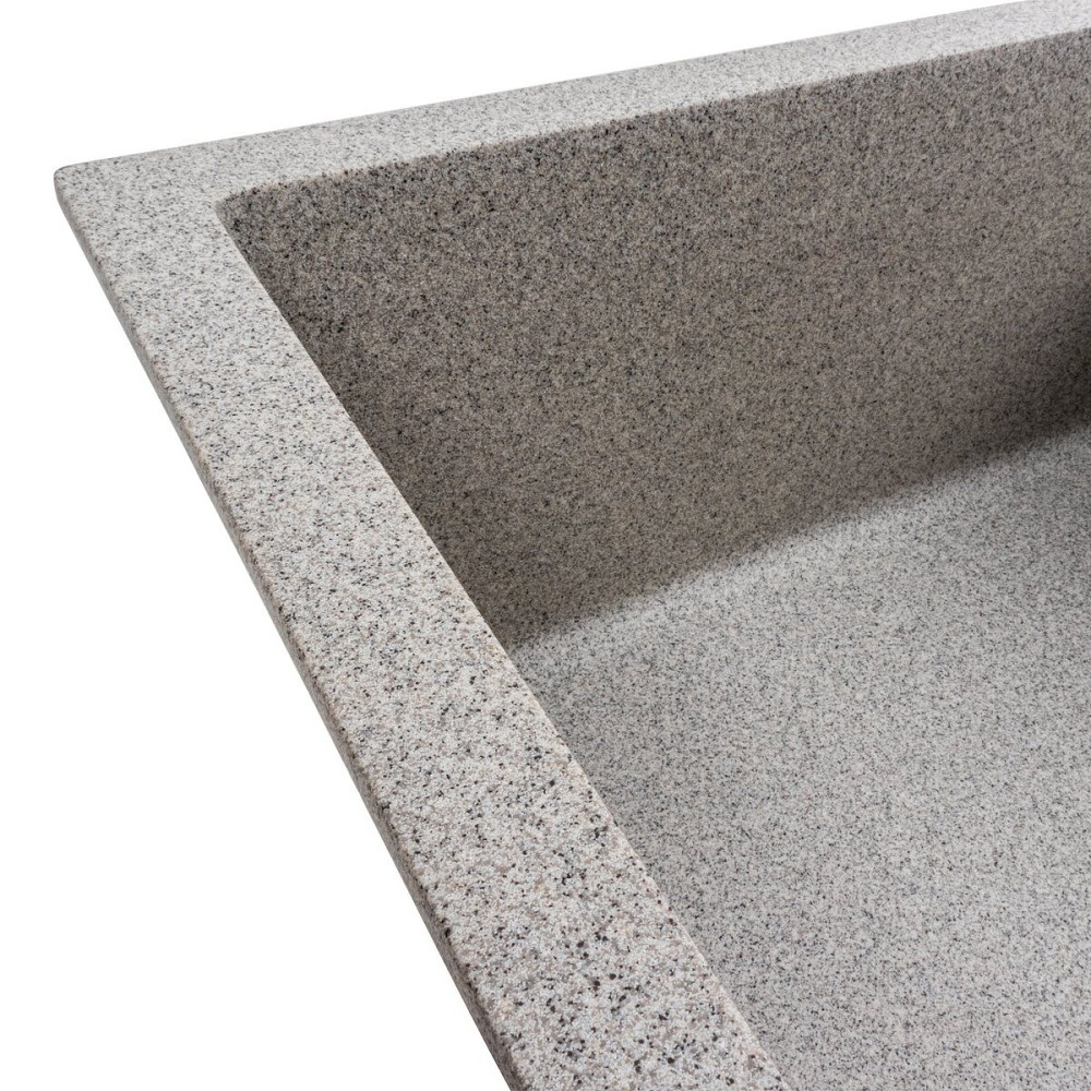 VALESO Кухонна мийка гранітна матова 7050 CASCADA VALESO Сірий Київ - фото 2