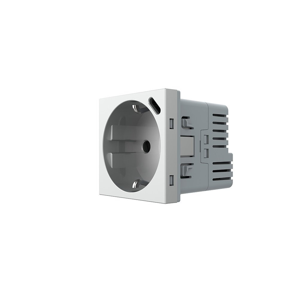 Електрична розетка LIVOLO з USB Type-C PD 18Вт, швидке заряджання iPhone, сіра, 16А 230В, із заземленням, шторки, модуль (VL-FCTF16A.UC18W-2IP) Коломыя - изображение 6