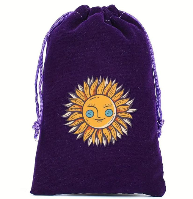 Фиолетовый бархатный мешочек для карт Таро или рун (13×18 см) – 8 вариантов дизайна Киев - изображение 5