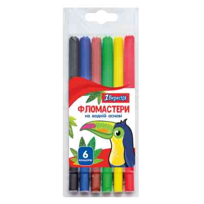 Фломастеры 1 вересня Zoo Land, 6 цветов (650456) Винница