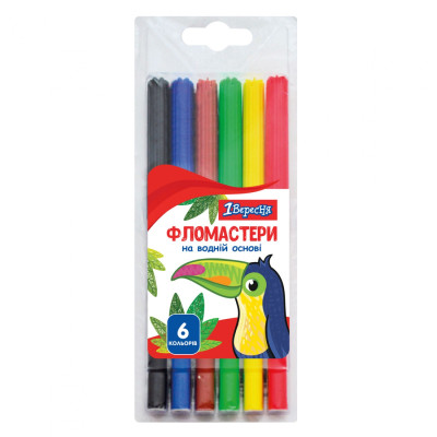 Фломастеры 1 вересня Zoo Land, 6 цветов (650456) Винница - изображение 1