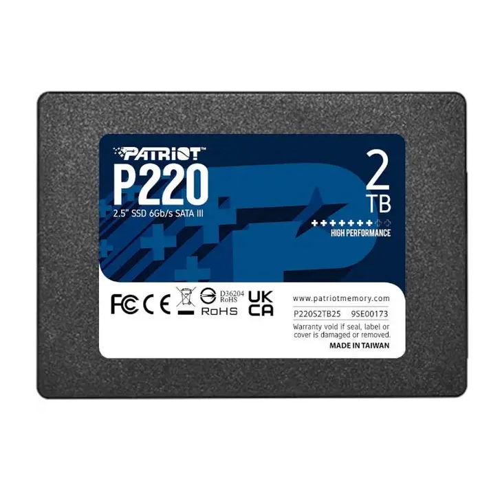 Накопичувач SSD Patriot P220 2TB 2.5" 7mm SATAIII Київ - фото 3