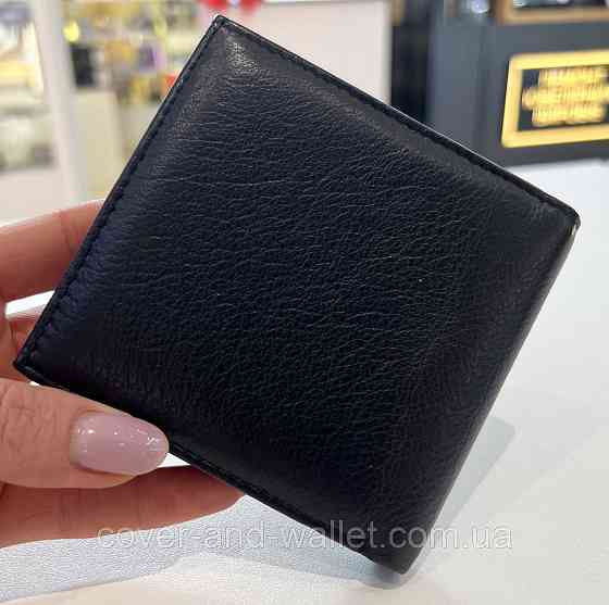 Маленький кошелек черного цвета с монетницей для женщин и мужчин Marco Coverna 1420 Киев