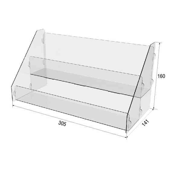 Товарна горка EKOSTAR на 2 полиці 305х141х160 Київ