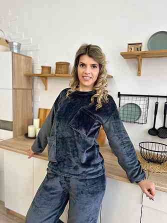 Махровий костюм з декоративними кишенями Luci 50-52, графіт Київ