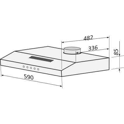 Вытяжка кухонная DAHATI СН-600BR Винница