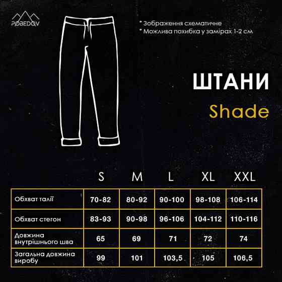 Чоловічі сталеві джогери з чорними вставками Pobedov Shade Київ