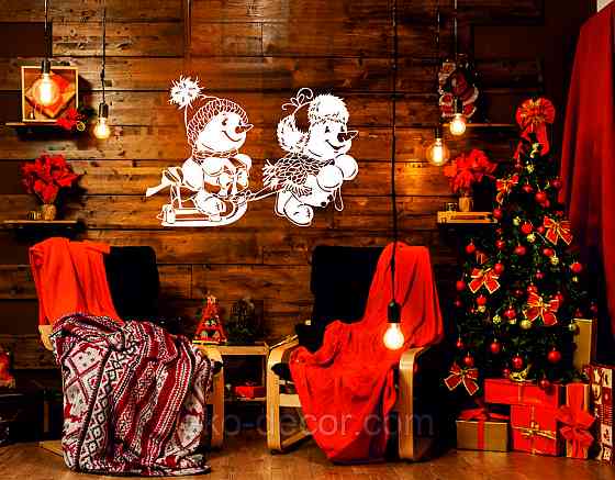Декоративное настенное Панно «Снеговик», Декор на стену 70*50 см Киев