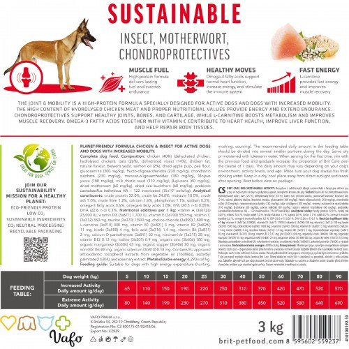 Корм сухий Brit Care Dog Sustainable Activity для дорослих собак з підвищеною активністю з куркою та комахами 12 кг Київ - фото 7