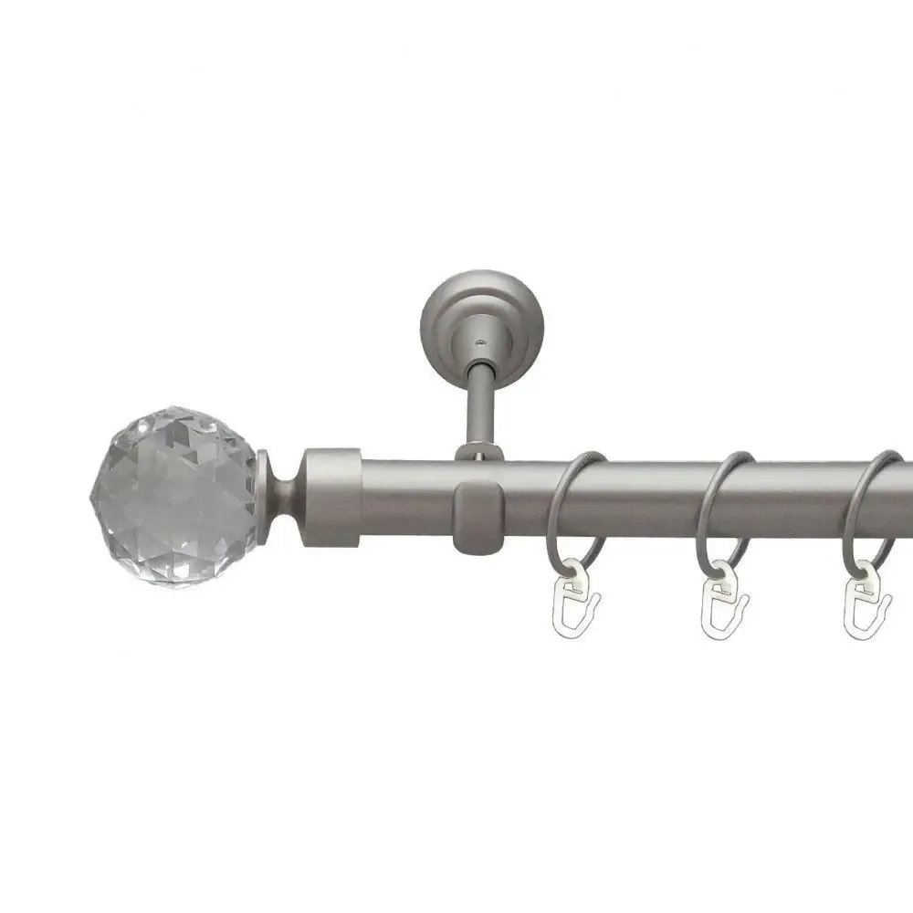 Карниз Orvit Люміера металевий однорядний відкритий Сатин 25 мм 240 см (6322037) Львів - фото 1