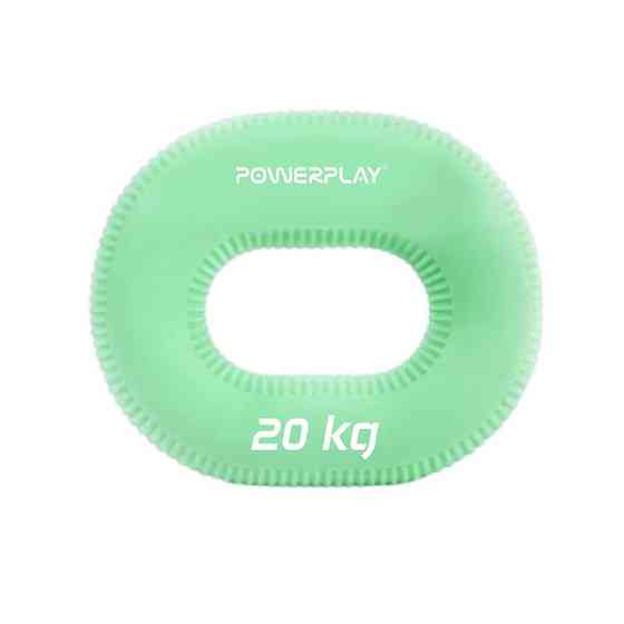 Еспандер кистьовий силіконовий PowerPlay PP-4336 Hand Grip Medium 20 кг. Зелений Кам'янське