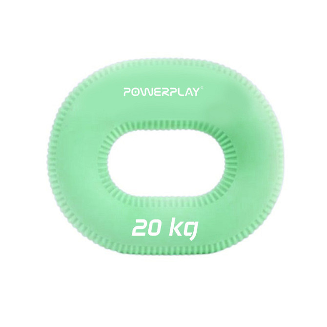 Еспандер кистьовий силіконовий PowerPlay PP-4336 Hand Grip Medium 20 кг. Зелений Каменское - изображение 1